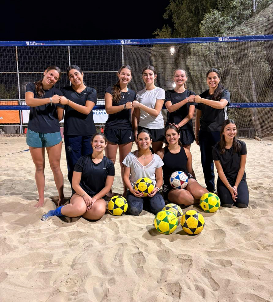 Partido de footvolley de la comunidad TMJ